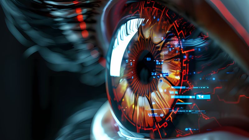Esempio di mappa termica Eye-Tracking a forma di F