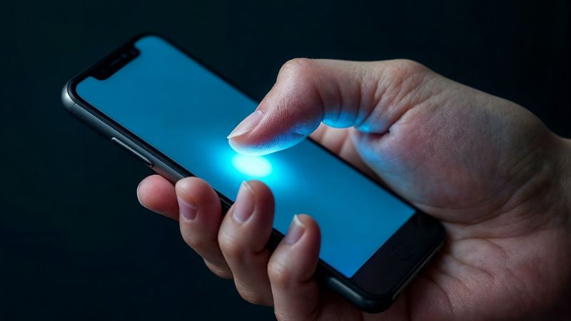 Dimostrazione ergonomica dell'uso dello smartphone con una mano